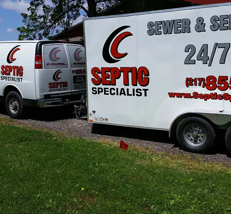 sewer sewer & septic specialist van and trailer decatur il